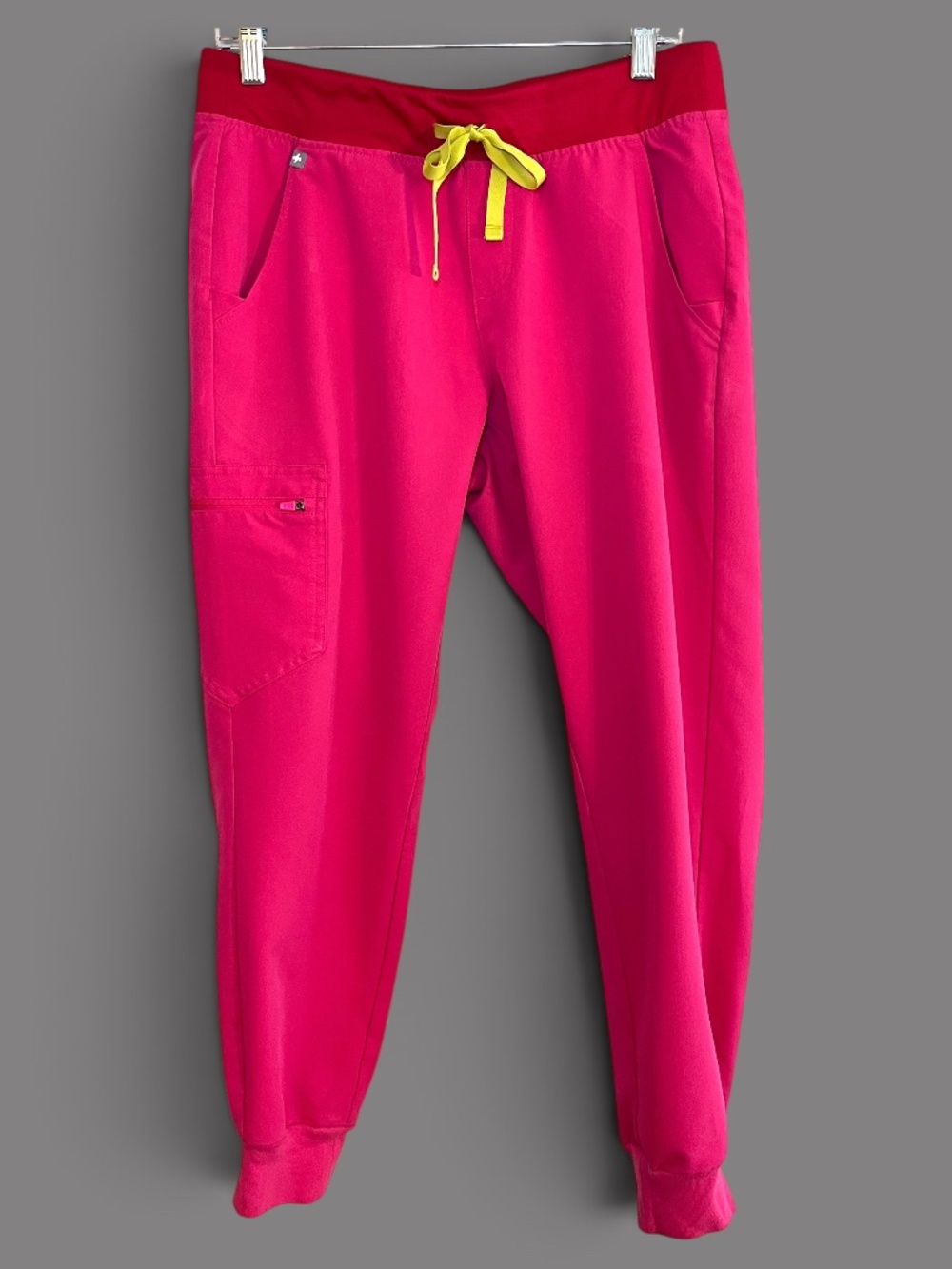 Figs Shocking Pink (#3969) Zamora Scrub Joggers Size MP (Hot Pink Match)
